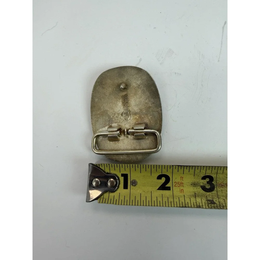 Belt Buckle Elephant Trophise Germiston Africa Silver Tone Vintage Safari